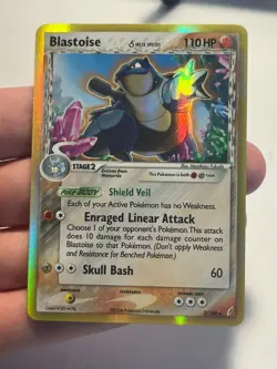 Pokemon TCG - Blastoise (Delta Species) - 2/100 - Holo Rare - Moderate Play - Image 1