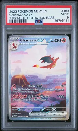 2023 Pokemon Scarlet & Violet 151 Charizard Ex SIR 199/165 PSA 9 - Image 1