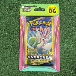 Pokemon Team Up Unbroken Bonds Mini Blister 2 Pack Dollar General 2019 Unweighed - Image 1