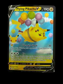 Pokemon TCG - Flying Pikachu V 006/025 Celebrations Holo Near Mint - Image 1