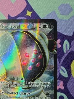 Pokemon TCG Black & White Dragons Exalted Registeel EX 122/124 Holo Excellent - Image 3