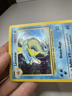 Leviator 6/102 Holo Rare Pokemon Base Set BS 1999 NM Vintage French MP - Image 4