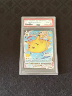 2021 Pokemon Celebrations Flying Pikachu VMAX Full Art #007 PSA 10 - Image 1