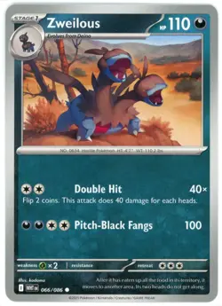 Zweilous - 066/086 - White Flare - NM/M - Pokemon TCG - English - Image 1