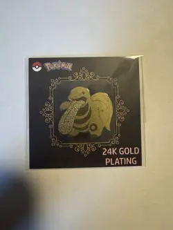 Pokemon Lickitung Candy Stickers Korean Striking 24k Gold Plating Sticker NM - Image 1