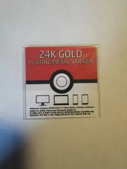 Pokemon Lickitung Candy Stickers Korean Striking 24k Gold Plating Sticker NM - Image 2