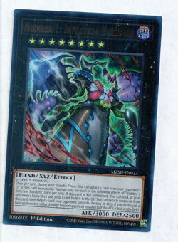 Yugioh Yu-Gi-Oh! Number 1: Infection Buzzking MZMI-EN023 Ultra Rare 1st edition - Image 1