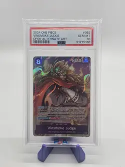 Vinsmoke Judge OP06-062 Alt Art PSA 10 - One Piece TCG - Image 1