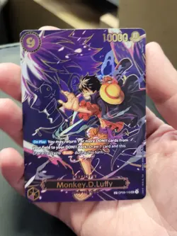 One Piece TCG Carrying On His Will - Monkey.D.Luffy - SP OP09-119 SEC Full Foil - Image 2