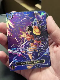 One Piece TCG Carrying On His Will - Monkey.D.Luffy - SP OP09-119 SEC Full Foil - Image 3