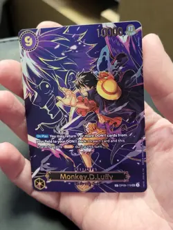 One Piece TCG Carrying On His Will - Monkey.D.Luffy - SP OP09-119 SEC Full Foil - Image 4