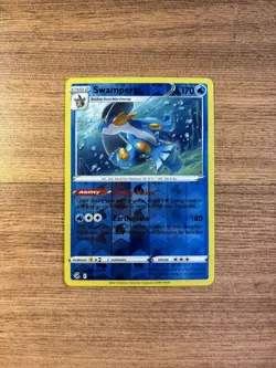 Pokemon Card Fusion Strike 064/264 64/264 Swampert Reverse Holo Rare - Image 1