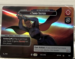 Star Wars Unlimited Showcase Card #1014 ~ Third Sister Seething With Ambition - Image 1