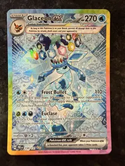 Pokemon TCG Glaceon EX Card Sir Prismatic Evolutions 150/131 Fresh NM Condition - Image 1
