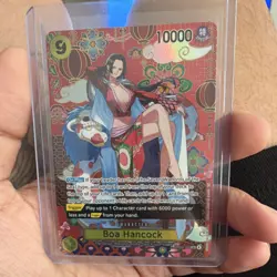 One Piece Bandai Boa Hancock OP07-051 Special Holo 10000 Power English Card - Image 1