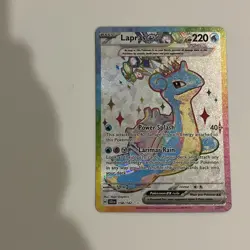 Lapras ex 158/142 Sv07: Stellar Crown Holo Full Art Pokemon Card - Image 1