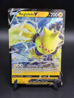 Pokemon TCG Regieleki V Sword & Shield SWSH280 Holo Full Art Promo Card - Image 1