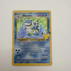 Pokemon TCG Blastoise Holo Rare Card 2/102 Celebrations 25th Anniversary Edition - Image 2