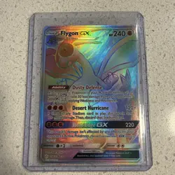 Flygon GX 256/236 Cosmic Eclipse Secret Rainbow Rare Full Art Pokemon Card NEW - Image 2