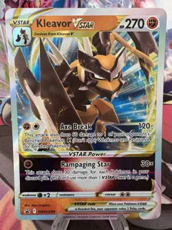 Pokemon TCG Kleavor VSTAR Holo Promo Card Sword & Shield SWSH249 SWSH248 - Image 1