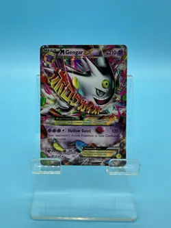 Pokemon Mega M Gengar EX XY166 Full Art Black Star Promo Holo Card - Image 1