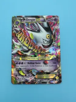 Pokemon Mega M Gengar EX XY166 Full Art Black Star Promo Holo Card - Image 3