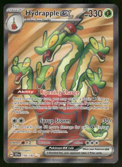 Pokemon Cards Hydrapple ex 156/142 Stellar Crown Ultra Rare NM - Image 1