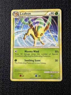 Pokemon TCG Leafeon Card 17/90 Undaunted Regular Rare - Image 1