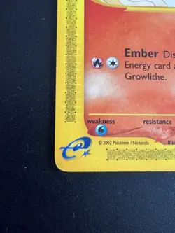 Growlithe Aquapolis Uncommon Card 51/147 Regular LP Condition 2002 - Image 2