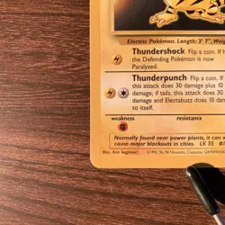 Electabuzz Base Set 20/102 LP Ken Sugimori Pokemon Card - Image 5