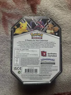 Pokemon Trading Card Game (TCG): Eevee V Powers Tin - FACTORY SEALED NEW 820650807794 - Image 2