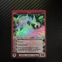 Chaotic Ilx Super Rare Creature Holo Card 20/222 English - Image 1