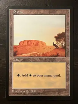 Plains (APAC Blue Australia) Promo LP Special MAGIC MTG CARD 1997 Vintage HTF - Image 1