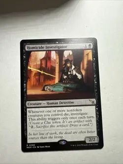 1x Homicide Investigator NM-Mint, English Murders at Karlov Manor MTG Magic - Image 1