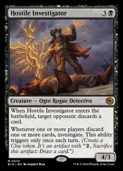 1x Hostile Investigator Light Play MTG Magic - Kid Icarus - - Image 1
