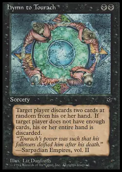 MTG Magic the Gathering Hymn to Tourach (38b/187) Fallen Empires MP - Image 1
