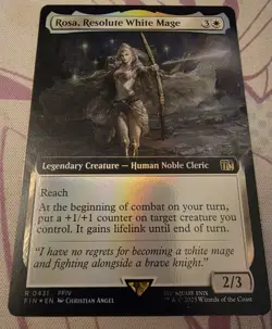 🔮MTG: Rosa, Resolute White Mage (Extended Art) Final Fantasy Foil - Image 1