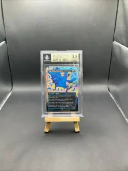 Traveling Chocobo (Borderless) (Neon Ink Blue) Final Fantasy Foil - Image 1