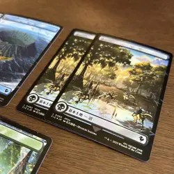 Magic The Gathering Chocobo Bundle Foil Tracks 10 Basic Lands - Image 2