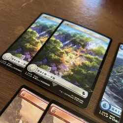 Magic The Gathering Chocobo Bundle Foil Tracks 10 Basic Lands - Image 4