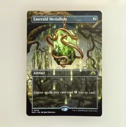Magic the Gathering: Emerald Medallion (Borderless) Modern Horizons 3 Reg NM - Image 1