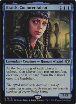 Braids, Conjurer Adept NM Foil Commander Masters #76 Rare MTG - Image 1