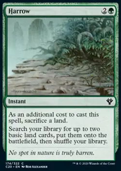 MTG Magic the Gathering Harrow (174/344) Commander 2020 LP - Image 1