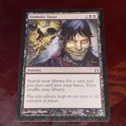 MTG Diabolic Tutor - Magic 2010 #91 COMMANDER - Image 1