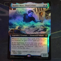 MTG Hydro-Man Fluid Felon 0250 (Borderless Foil) [Marvels Spider-Man Near Mint] - Image 1