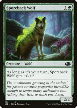MTG Jumpstart 2022 C Sporeback Wolf #732 PLAYSET 4X X4 - Image 1