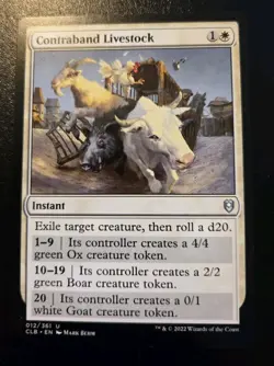 Contraband Livestock 012/361 Uncommon Battle For Baldur's Gate MTG - Image 1