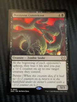 Persistent Constrictor Commander: Duskmourn: House of Horror Regular NM - Image 2