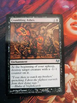 CRUMBLING ASHES EVENTIDE EVE UNCOMMON ENCHANTMENT MTG 35 - Image 1