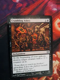 CRUMBLING ASHES EVENTIDE EVE UNCOMMON ENCHANTMENT MTG 35 - Image 2